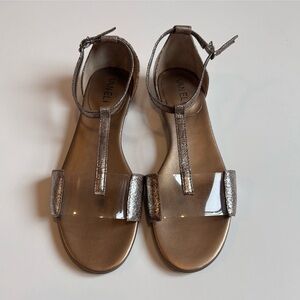 Vaneli metallic Shimmering Bronze Sandals size:6.5